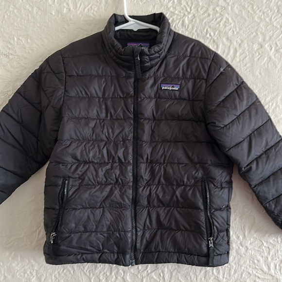 Patagonia Kids Down Sweater Jacket Duck Feather Black Coat XS 5-6 - Picture 2 of 10